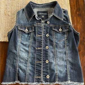 Gray Denim Vest